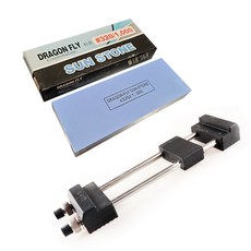 ZEUS 蜻蜓320/1000磨石+宙斯橡膠磨石支架套組, 1組