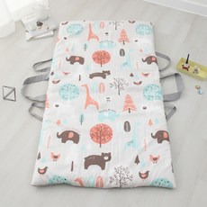 보떼하우스 통째로 빨아쓰는 95도 모달 피그먼트 리버서블 유아 패드, 주주파크 브라운, 1개