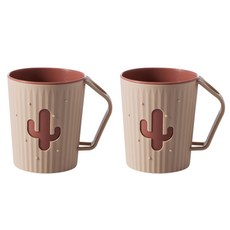 Maclife 浴室漱口杯架 牙刷架, 粉紅色, 2個