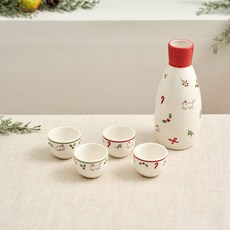 Modern House L 胖貓聖誕老人奶瓶 6 x 6 x 18 cm + 玻璃套裝, 1組, 玻璃水瓶 + 玻璃 4p