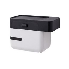 Frimden 多用途防水塑膠袋收納面紙盒 H_RD_27, 黑色, 1個