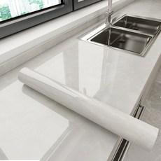 Sheet Mate Air-Free 優質高光澤大理石壁貼, 024 雅緻奶油色