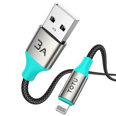 TOTU 拓途 USB-A-Lightning 充電傳輸快充編織線 耐寒耐熱 Starry系列, 1個, 星光色, 1.2m