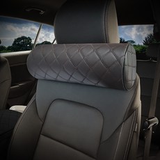 아이빌 차량용 원통형 목쿠션, 다크브라운, 1개