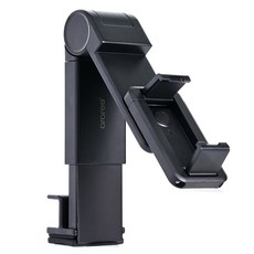 araree Plain Mount 第2代可折疊式360度旋轉登機用手機支架, 1個, 黑色
