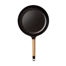 鑄鐵搪瓷平底鍋, 26cm 橡木柄, 1個