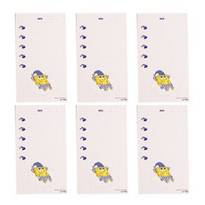 LUCALAB 海綿清單備忘錄紙套組 6, 就寢時間, 1套