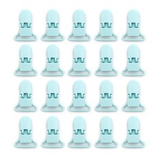 플라스틱 클립 마카롱 블루 25mm, 1개입, 20개