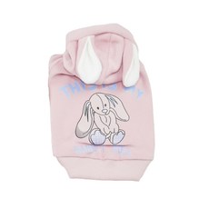 寵物Design Sano發熱兔子連帽衫, 粉紅色