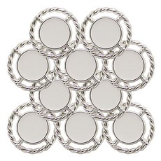 단추 헬렌 21mm, 실버화이트, 10개