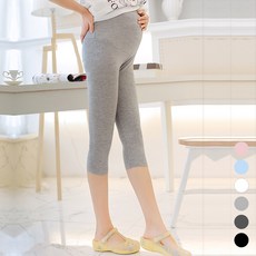 Hue Day 孕婦柔軟莫代爾七分內搭褲