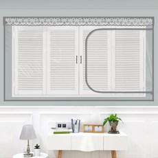 dashop 魔鬼氈EVA窗型拉鍊防風乙烯基風衣灰色, 1個