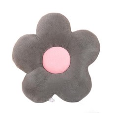 Bluefog 柔軟花瓣沙發靠墊枕頭 + 枕芯, 06 灰色