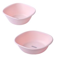 MONACO OLIVE La Pastel 方形臉盆 小 + 中 2件組, 粉紅色, 粉紅色, 1套