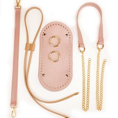 가죽 손가방 DIY 패키지, 1개, 버킷핑크