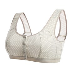 파스텔 땡땡이 도트무늬 앞단추 출산 수유브라