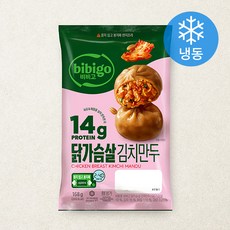 비비고 닭가슴살 김치만두 (냉동), 168g, 1개