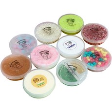 Haha Slime 驚喜盒 史萊姆 100ml x 10種 + 活化劑噴霧 50ml 套組, 隨機出貨, 1套