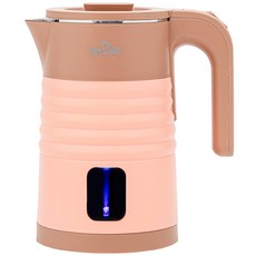 NouVelle LED 무선 전기포트 2L 오렌지 브라운, NV-1822A