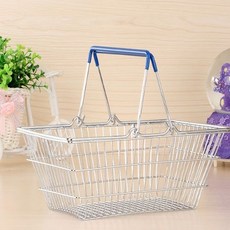 Jieun金屬手提購物籃 S, 海軍藍, 1個