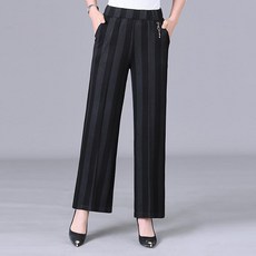 마켓에이 여성용 하이웨이스트 포인트 중년 바지