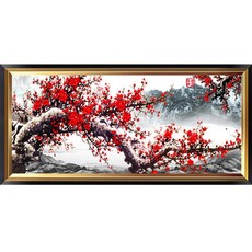 HEYEO 招財梅花圈/AB點珠珠寶十字繡DIY包HY-061, 1套
