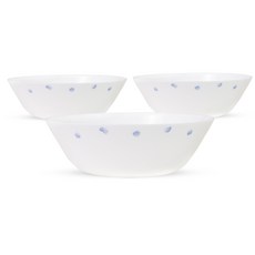 Bacile Mayreel冷麵碗, 3個, 白色