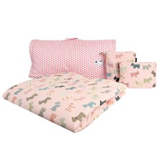 Coney Island 嬰幼兒用 I LOVE DOG PREMIUM 乳膠午睡被套組 + 尿布袋 + 尿布墊 + 午睡被防水袋