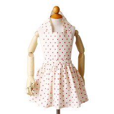 SEMOMS 女孩童荷葉邊圍裙+頭巾