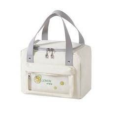 Market Gamsung熱帶風便當袋 方形 米色