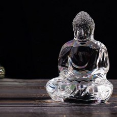 許願符 透明水晶佛像擺件