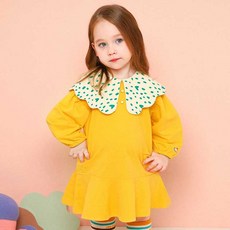 mollimelli 女童款花邊水手領連身裙