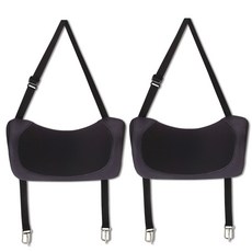 AIRBOSS 支撐頭頸墊, 黑色(灰邊), 2入