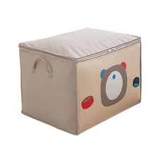 마켓에이 이불보관 캐릭터 정리가방 가로, 베이지, 1개