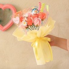 Scent Basket Shine Bling 健達奇趣蛋香皂花束, 珊瑚色