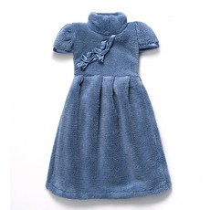 Alleophom DM 迷你連身裙造型廚房擦手巾, 1個, 藍色