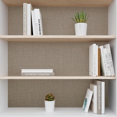 Infeel 現代布料圖案室內裝飾貼膜 LW464, 米棕色, 寬 60cm x 長 30m