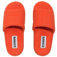 banaco Vivid Terry 室內毛拖鞋 M(260mm) 橘色 - 柔軟舒適, 防滑耐磨, 時尚居家, 1組