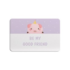 JCP 紅潤小豬 珪藻土腳踏墊, 好朋友, 1個