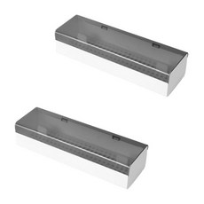 餐具收納盒, 白色的, 2個