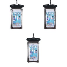 Donggeuran Jumeok 手機空氣防水袋, 黑色, 3個