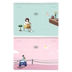핑크풋 보리 먼슬리 플래너, 랜덤발송, 2개 랜덤발송, 2개