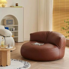 순잠 미니멀 인테리어 빈백 소파, 브라운