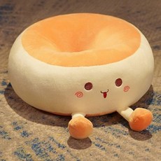 甜甜圈坐墊, 開心款 黃色, 1個