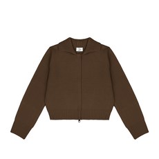 두낫플랜 여성용 하이넥 투웨이 크롭 집업 가디건 JJCD230102