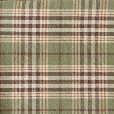 Chouchourroom 20支棉生物水洗加工蘇格蘭格紋布料, 1個, 綠色