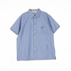 GYOBOKMALL 綠色 粉色 條紋 夏季 衣服 襯衫