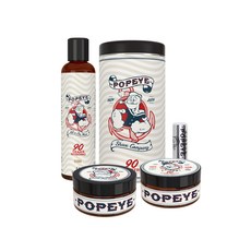 多合一洗髮精+刮鬍膏+護髮素+護唇膏, 1套