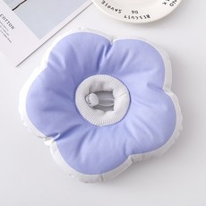 Yoreungae 寵物柔軟花朵圖案頸圈, 1個, 02 紫色