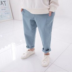 孩童彈力工裝棉褲